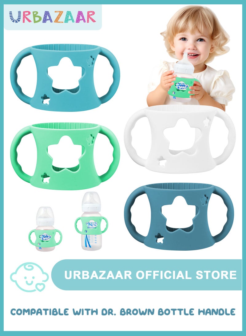 أوربازار 4 قطع مقابض زجاجات لزجاجات فيليبس أفنت ناتشورال، حامل زجاجات - Image 1