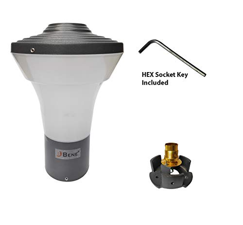 BENE Gate Light/Garden Light/Outdoor Lamp FKoel Milky (Grey, 19 Cms) - Image 4