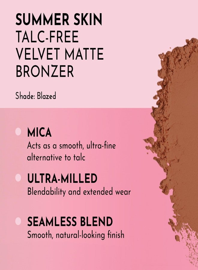 LAWLESS Women's Talc Free Velvet Matte Bronzer, Blazed, 0.3 oz/ 11 g - Image 2