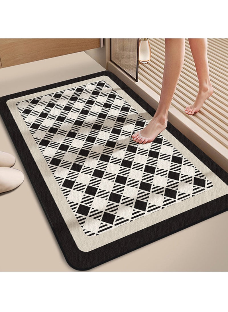 Sharpdo - Simple Soft Diatom Mud Absorbent and Quick Drying Non Slip Floor Mat Suitable for Carpets in Bathrooms Toilets and Entrance Areas 40*60CM - Image 1