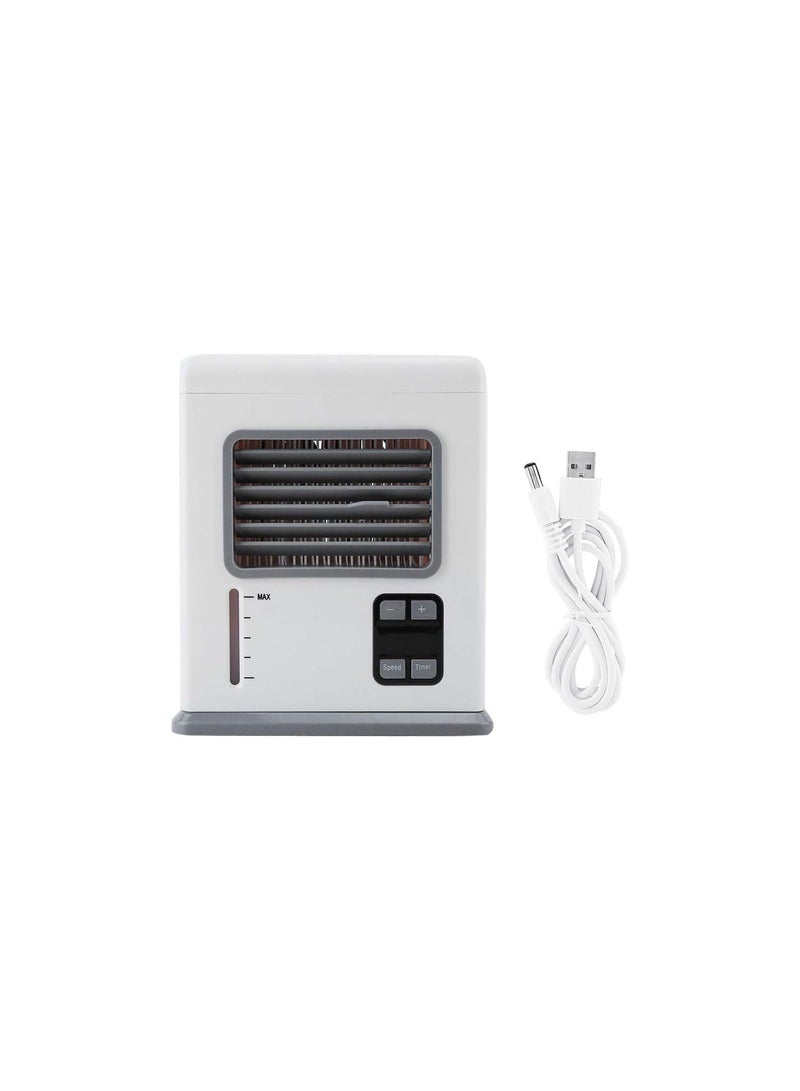 GGOOT Air Conditioner Fan, Mini Portable Air Conditioner Humidifier Desktop Air Cooling Fan Personal Air Conditioner Evaporative Air Cooler for Home, Office, Bedroom, Dorm - Image 1