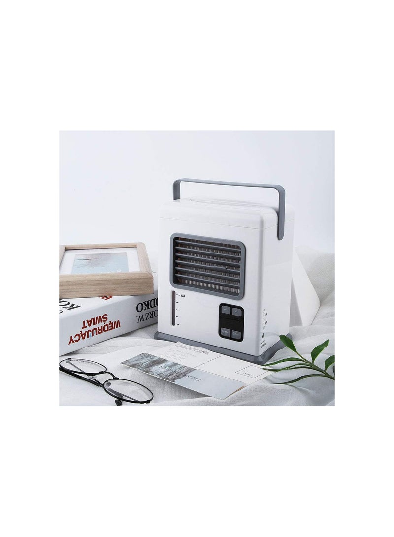 GGOOT Air Conditioner Fan, Mini Portable Air Conditioner Humidifier Desktop Air Cooling Fan Personal Air Conditioner Evaporative Air Cooler for Home, Office, Bedroom, Dorm - Image 3