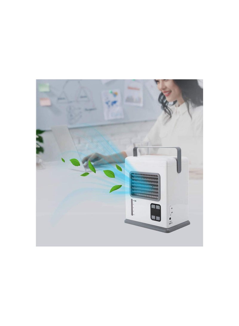 GGOOT Air Conditioner Fan, Mini Portable Air Conditioner Humidifier Desktop Air Cooling Fan Personal Air Conditioner Evaporative Air Cooler for Home, Office, Bedroom, Dorm - Image 2