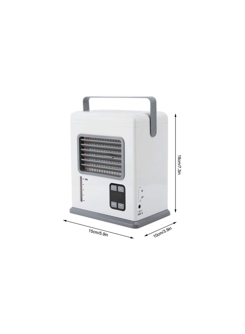GGOOT Air Conditioner Fan, Mini Portable Air Conditioner Humidifier Desktop Air Cooling Fan Personal Air Conditioner Evaporative Air Cooler for Home, Office, Bedroom, Dorm - Image 4