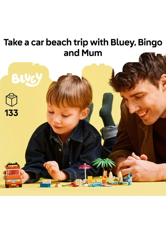 LEGO Bluey Bluey's Beach & Family Car Trip 11202 (133) Pieces