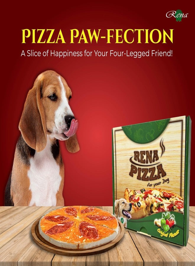 Rena Dog Pizza Treat Snacks, Chicken & Cheese Flavor, Delicious, Nutritious, Suitable for All Breeds, 12 Large Slices (Pack of 2) - Image 3