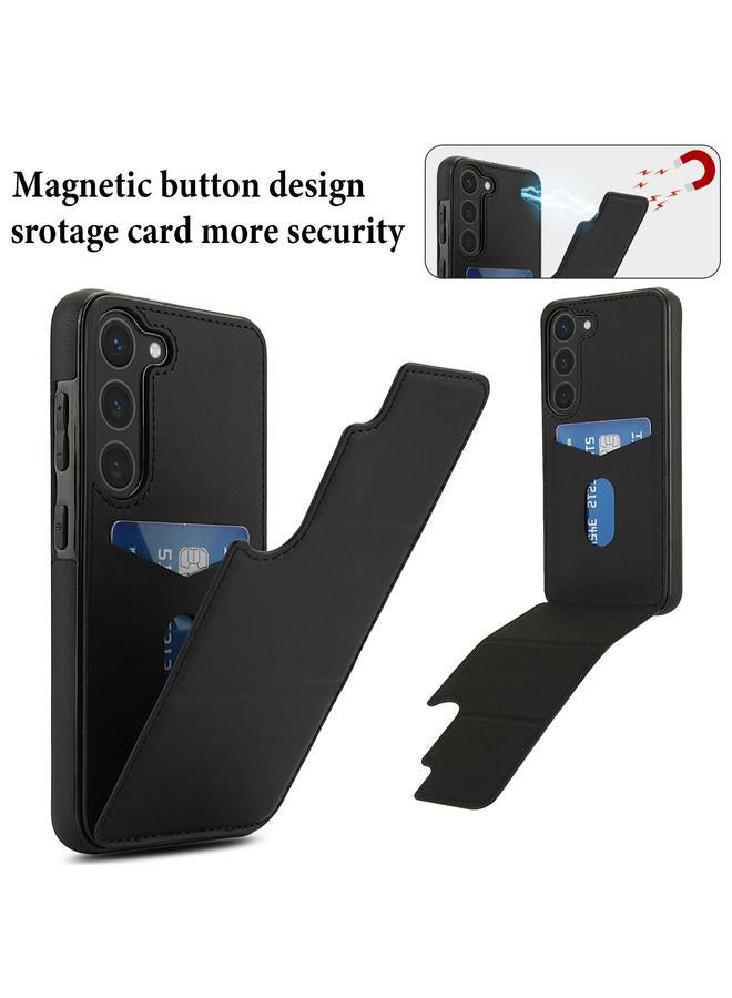 اس-توب جراب لهاتف Samsung Galaxy S23+ 5G، جراب هاتف جلدي ثلاثي الطي مع حامل وفتحة بطاقة - Image 3