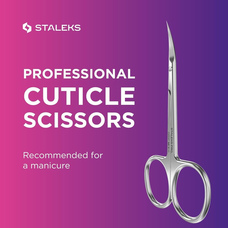 STALEKS PRO Expert 50 Type 3 Professional Cuticle Scissors - Pack of 1 - Model SE-50/3 - Image 4
