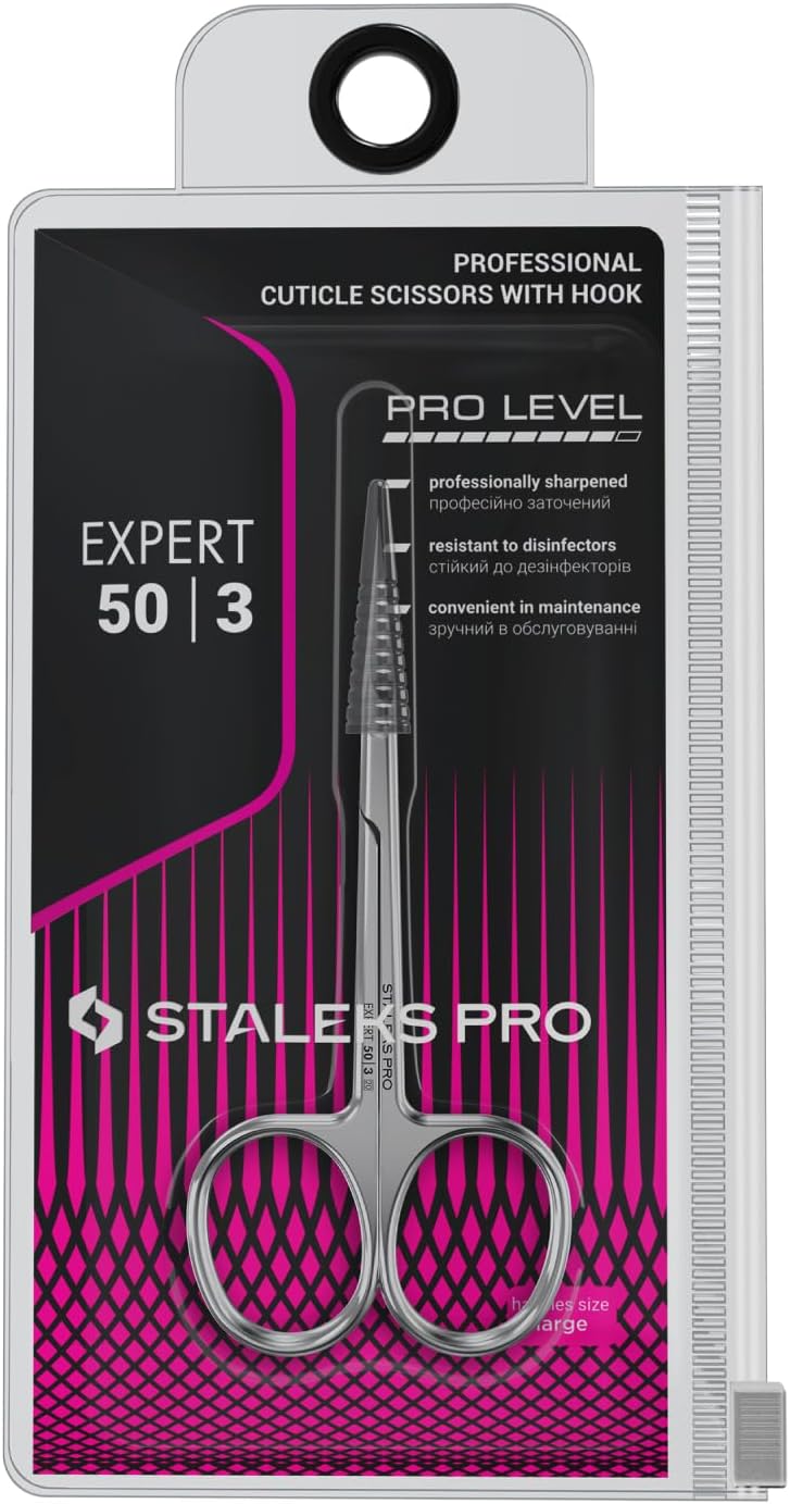 STALEKS PRO Expert 50 Type 3 Professional Cuticle Scissors - Pack of 1 - Model SE-50/3 - Image 2