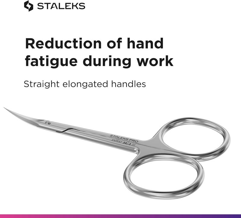 STALEKS PRO Expert 50 Type 3 Professional Cuticle Scissors - Pack of 1 - Model SE-50/3 - Image 5