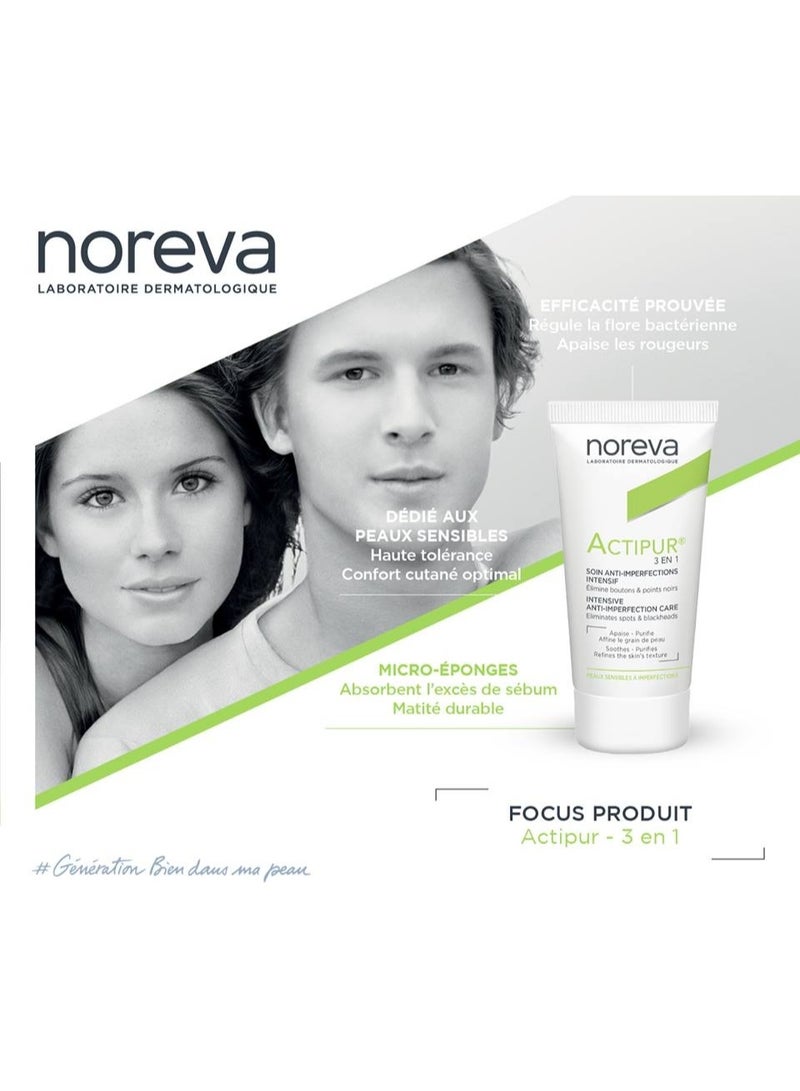Noreva Actipur 3in1 Corrective and Unclogging Anti-Imperfections Care 30ml - Image 3