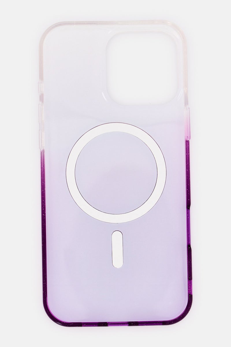 GUESS iPhone 16 Pro Max Magsafe Glittered Protective Case, Lavender - Image 3
