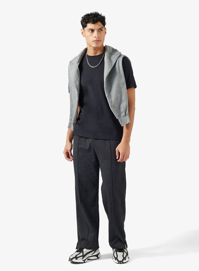 Seventy Five Basics Slit Hem Logo Oversized Joggers - Image 2