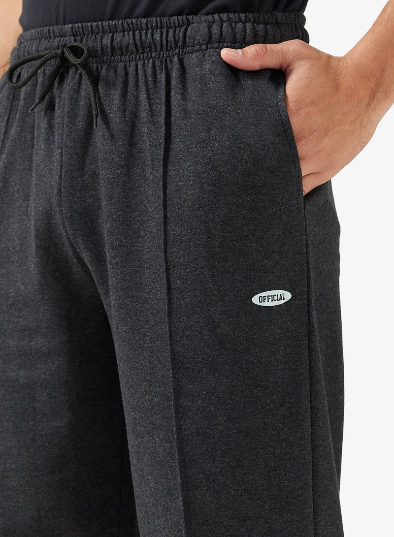 Seventy Five Basics Slit Hem Logo Oversized Joggers - Image 4