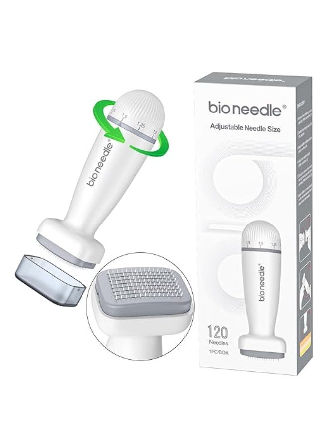 bio needle Adjustable microneedle stamp holder - 0.25mm non-slip professional skin care pen, for adult scalp, hair/beard growth, and deep repair of facial acne scars (1 piece). - Image 1