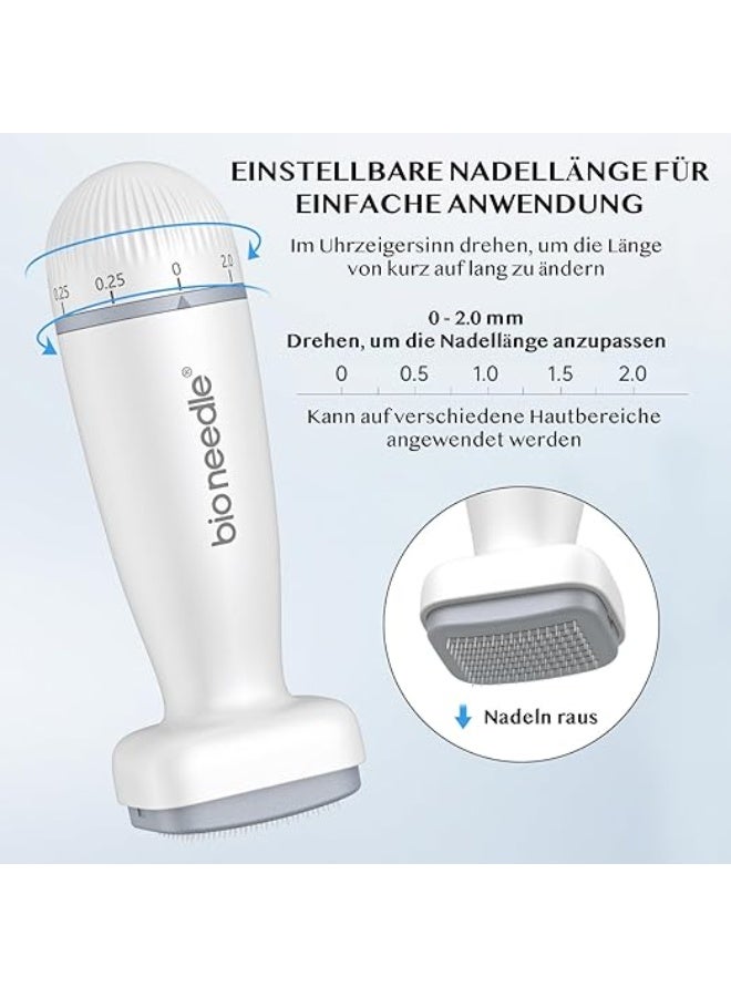 bio needle Adjustable microneedle stamp holder - 0.25mm non-slip professional skin care pen, for adult scalp, hair/beard growth, and deep repair of facial acne scars (1 piece). - Image 2