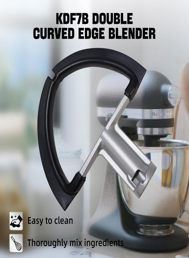 HSJAWA KDF7B Double Flex Edge Beater Compatible with KitchenAid Bowl-Lift Stand Mixers KDF7B Flex Edge - Image 5