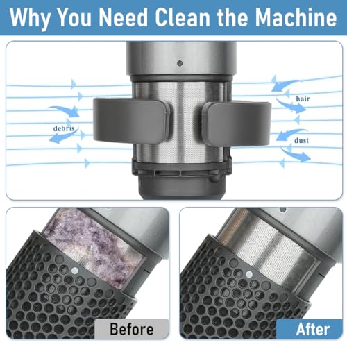 MAYCREATE® Filter Cleaning Brush Accessory for Dyson Airwrap Styler HS01 HS05, Filter Cleaning Brush Attachments Part, Easy Cleaning Tool for Dyson Airwrap Styler (Parts Only) - Image 4