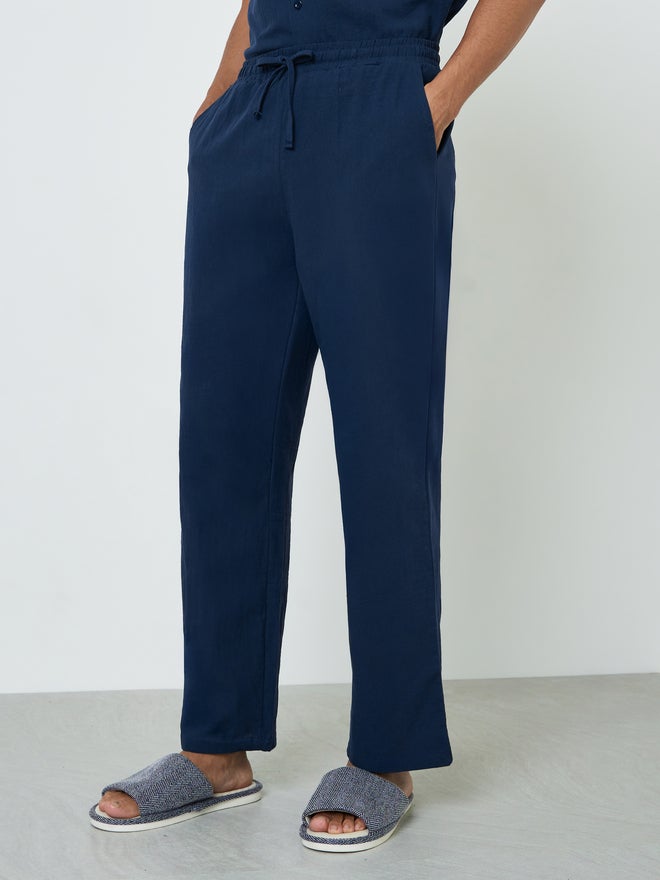 Styli Men Solid Pocket Detail Shirt and Pyjama Set - Image 5