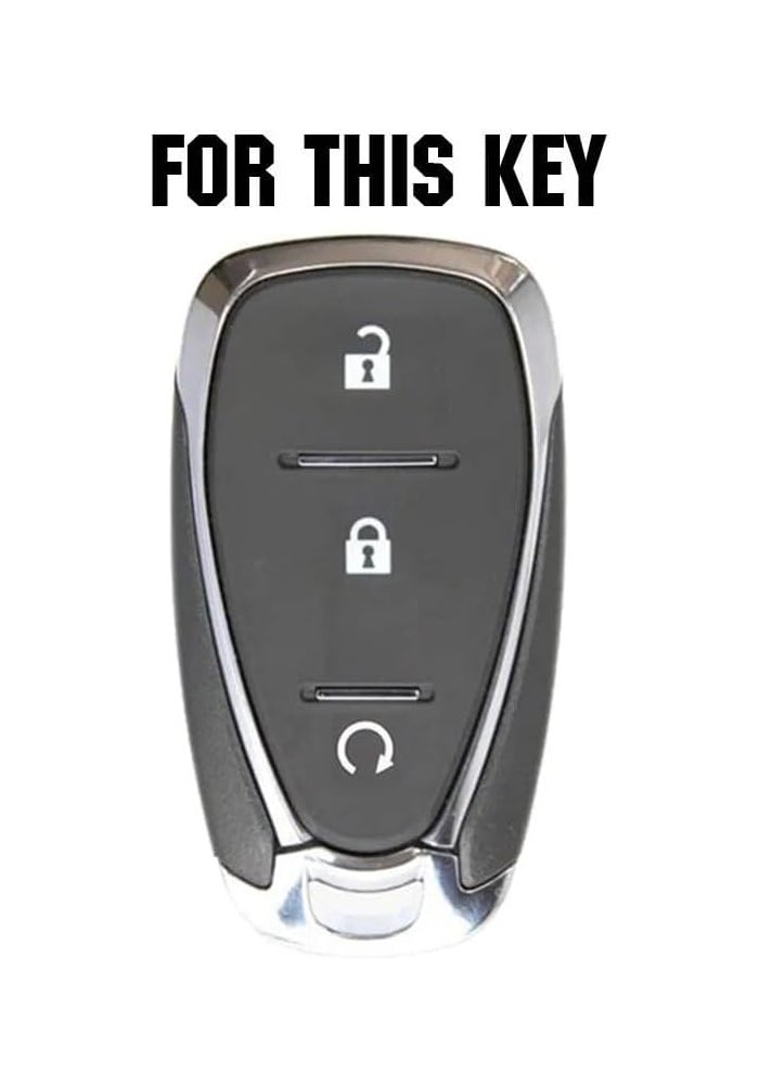 QASULER Silicone Car Key Case Cover for Chevrolet - Image 2