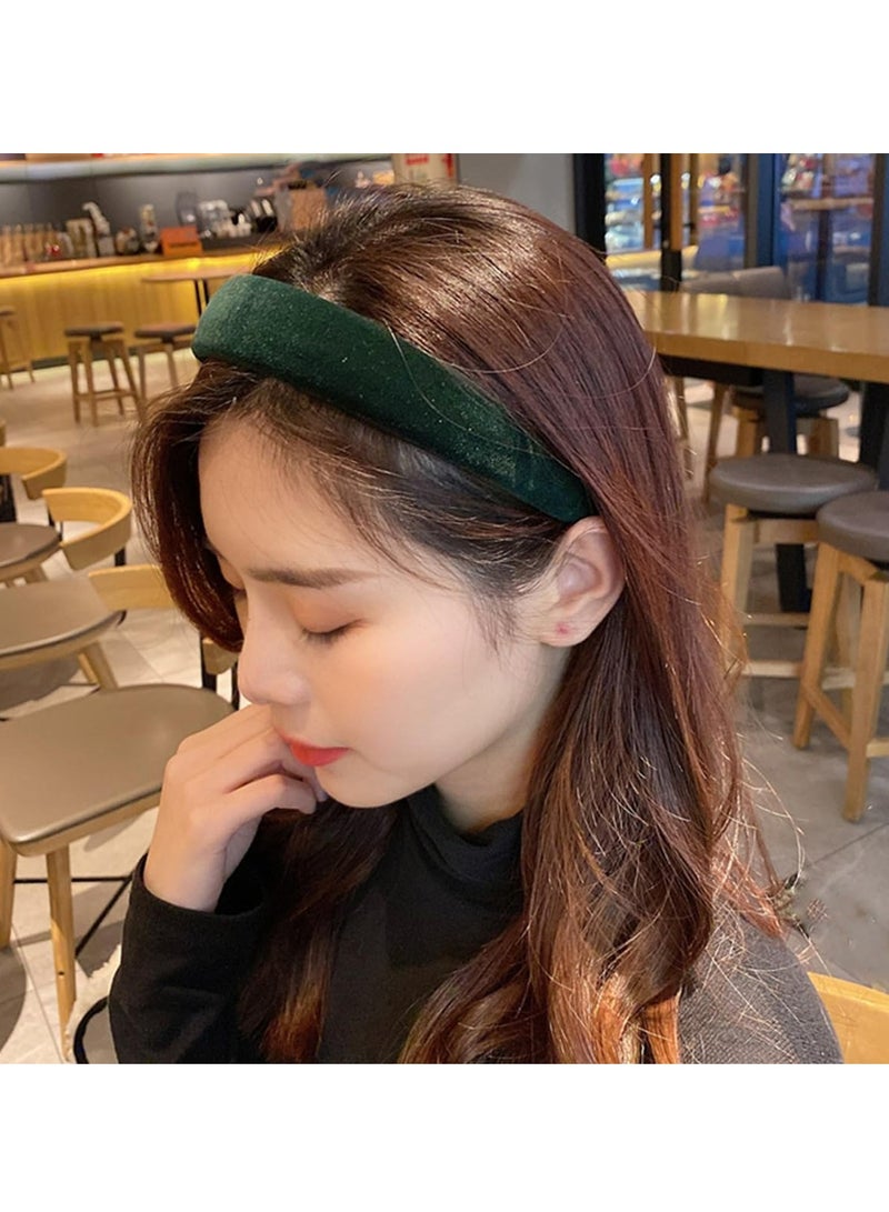 Oasisgalore Velvet Wide Headbands for Women，Fashion Hairbands No Slip Headband for Women Girls，Hair Accessories - Image 4