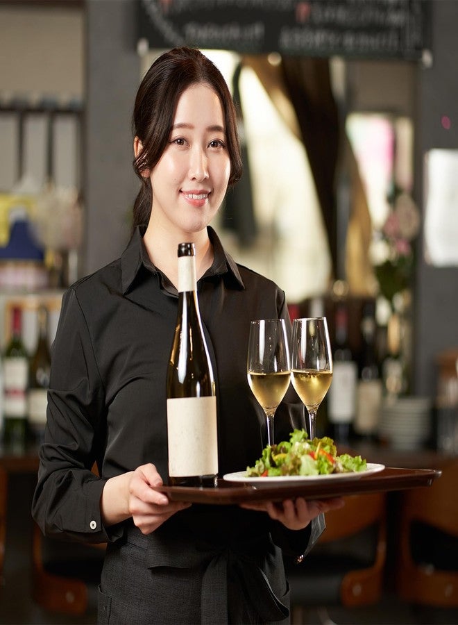 باتيكيل صينية طعام سريعة باتيكيل 9.7 × 7، صينية تقديم بلاستيكية مستطيلة متعددة الأغراض قابلة لإعادة الاستخدام للمطاعم والمطابخ المنزلية، لون أسود - Image 5