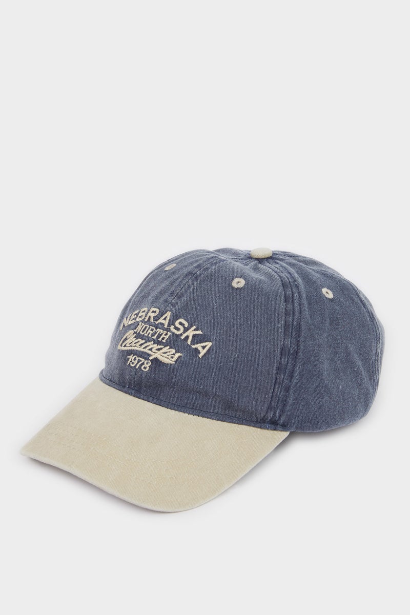 DeFacto Blue Man Boy Denim Cap Casual - Image 1