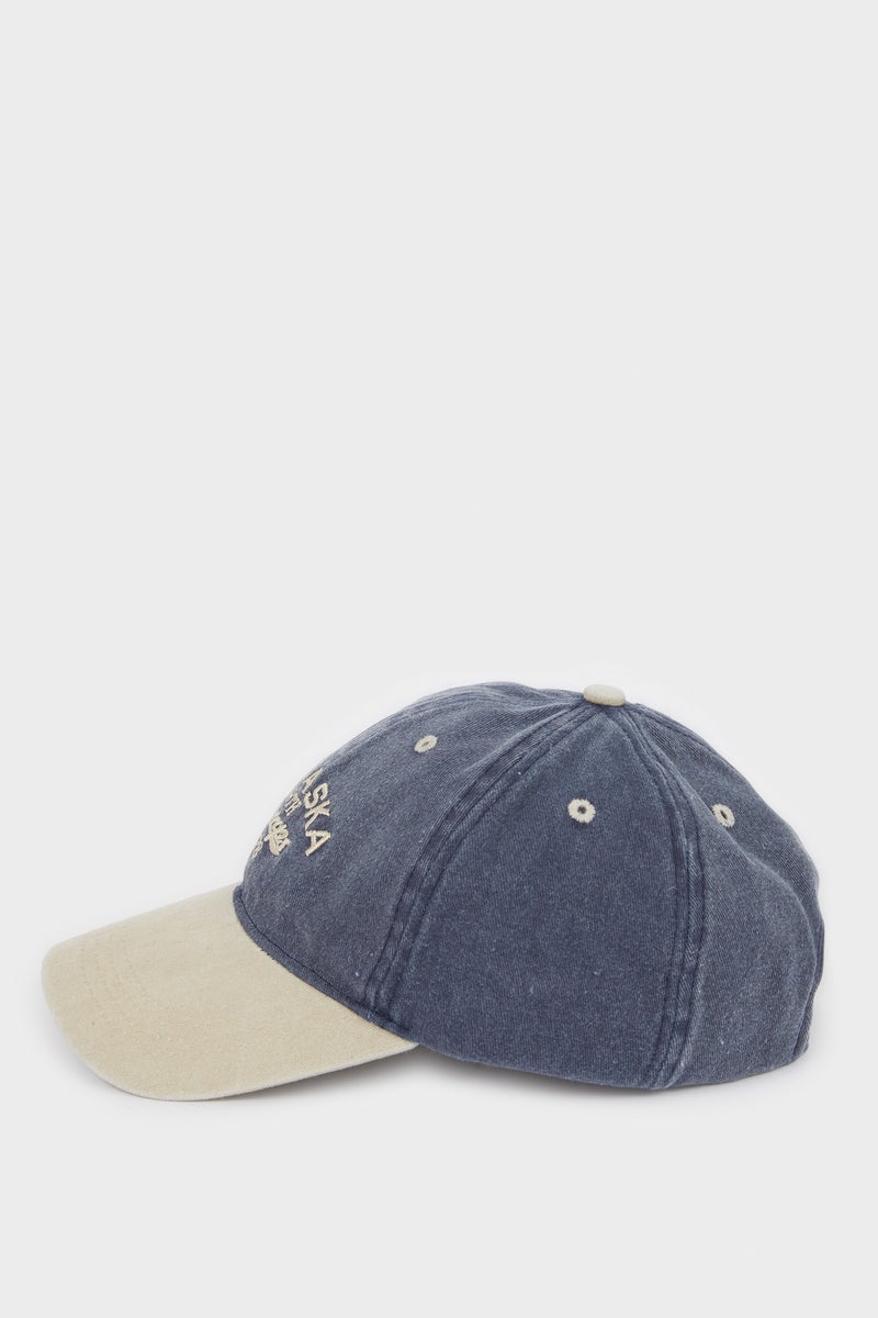 DeFacto Blue Man Boy Denim Cap Casual - Image 3