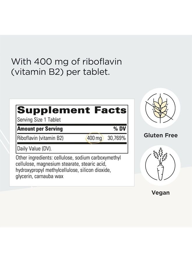Integrative Therapeutics Riboflavin - Cellular Energy and Red Blood Cell Production Support* - Vitamin B2 Supplement - High Potency - 30 400 mg Tablets - Image 2