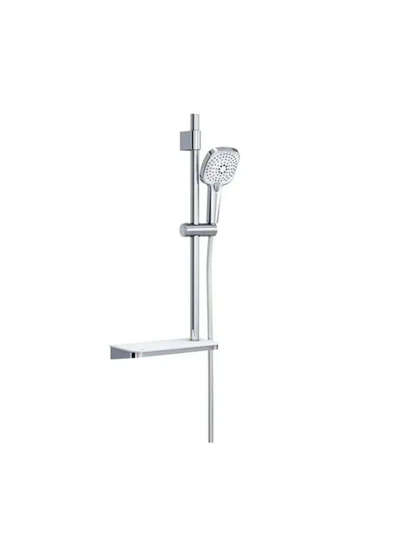 Kludi Rak 3S SHOWER SET WITH ACRYLIC SHELF L 725MM RAK14029 – KLUDI
