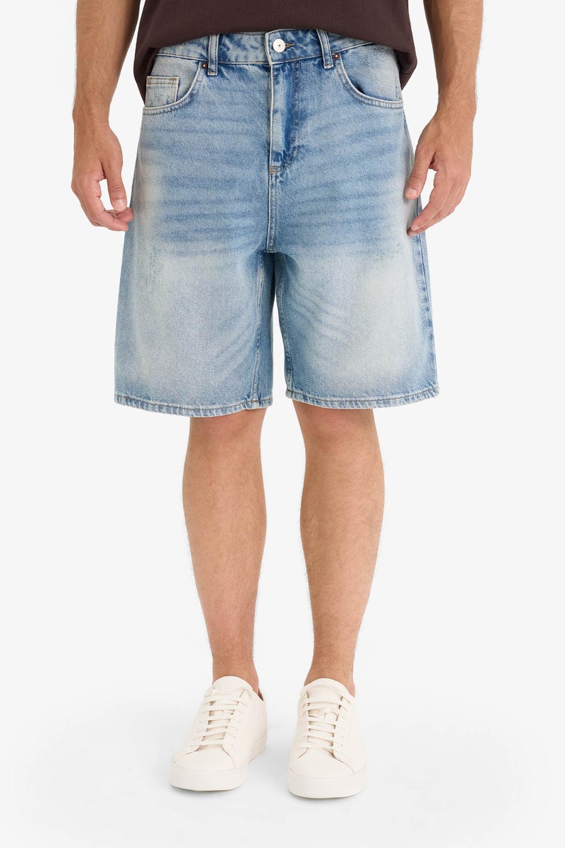 DeFacto Man Regular Fit Jean Jean Bermuda - Image 1