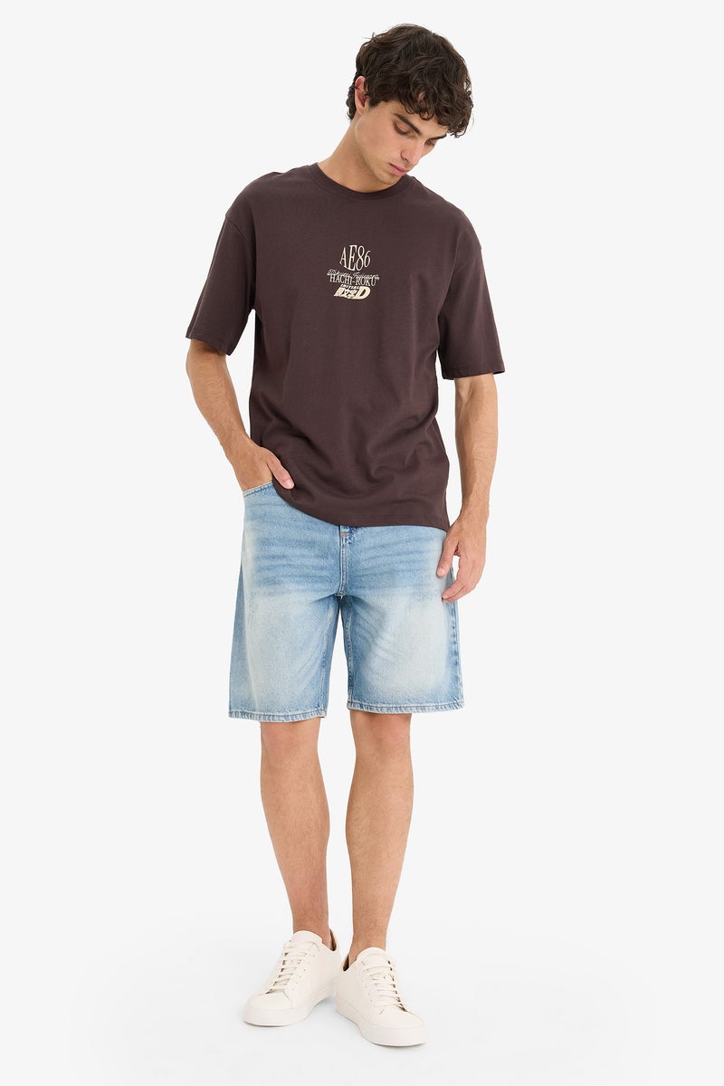 DeFacto Man Regular Fit Jean Jean Bermuda - Image 3
