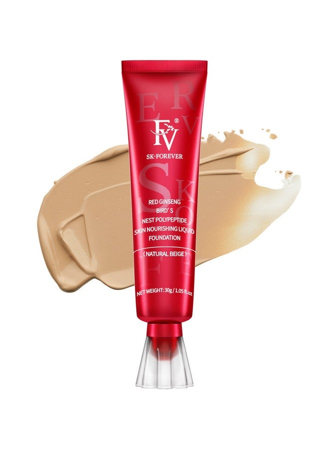FV Waterproof Foundation Flawess Lightweight Matte Liquid Foundation Makeup For Normal & Oily Skin Long Lasting Medium Coverage Face Makeup Conceal Pore 30G 1.05Fl/Oz Beige - Image 1