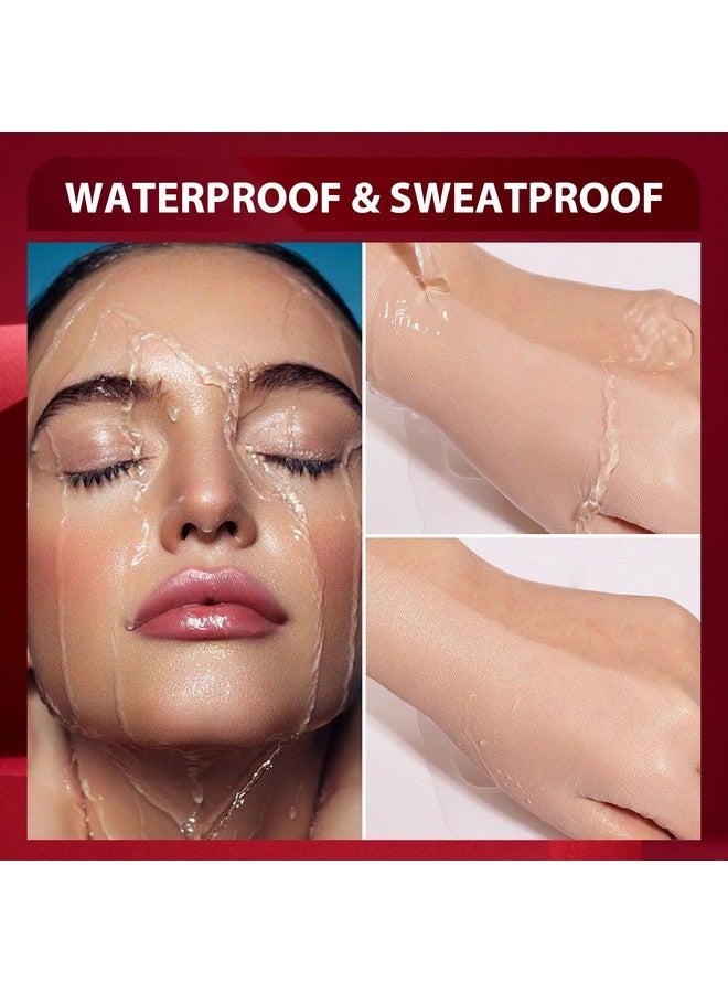 FV Waterproof Foundation Flawess Lightweight Matte Liquid Foundation Makeup For Normal & Oily Skin Long Lasting Medium Coverage Face Makeup Conceal Pore 30G 1.05Fl/Oz Beige - Image 4