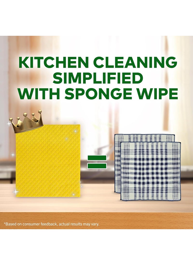 Scotch Brite ScotchBrite Sponge Wipe Resusable Kitchen Cleaning Sponge Easy to use Multi color Biodegradable pack of 10  - Image 4