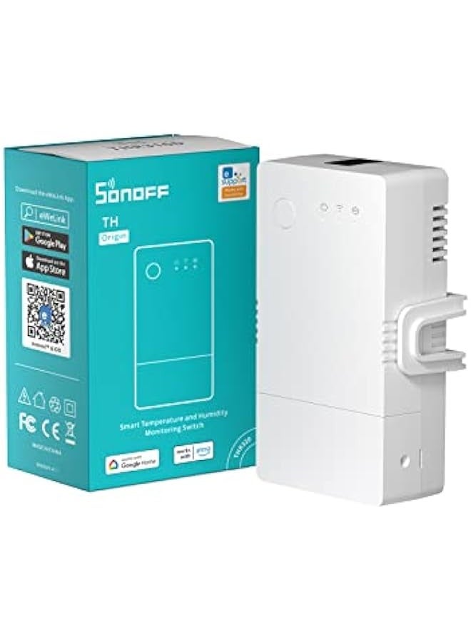 THR320 Origin Smart Temperature and Humidity Monitoring Switch,Compatible with Alexa  Google,RJ9 4P4C Interface - Image 1
