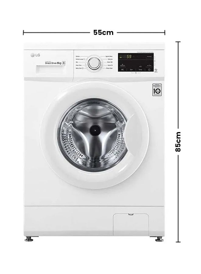 LG Front Load Washing Machine Washer 6 Motion Direct Drive Smart Diagnosis FH2J3TDNP0 White/silver - Image 2