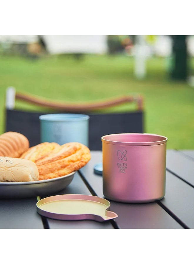KEITH Titanium CC Colorful Mug Flamingo Pink, Double-Wall Titanium Coffee Mug 400ml Lightweight Thermal Cup - Image 3