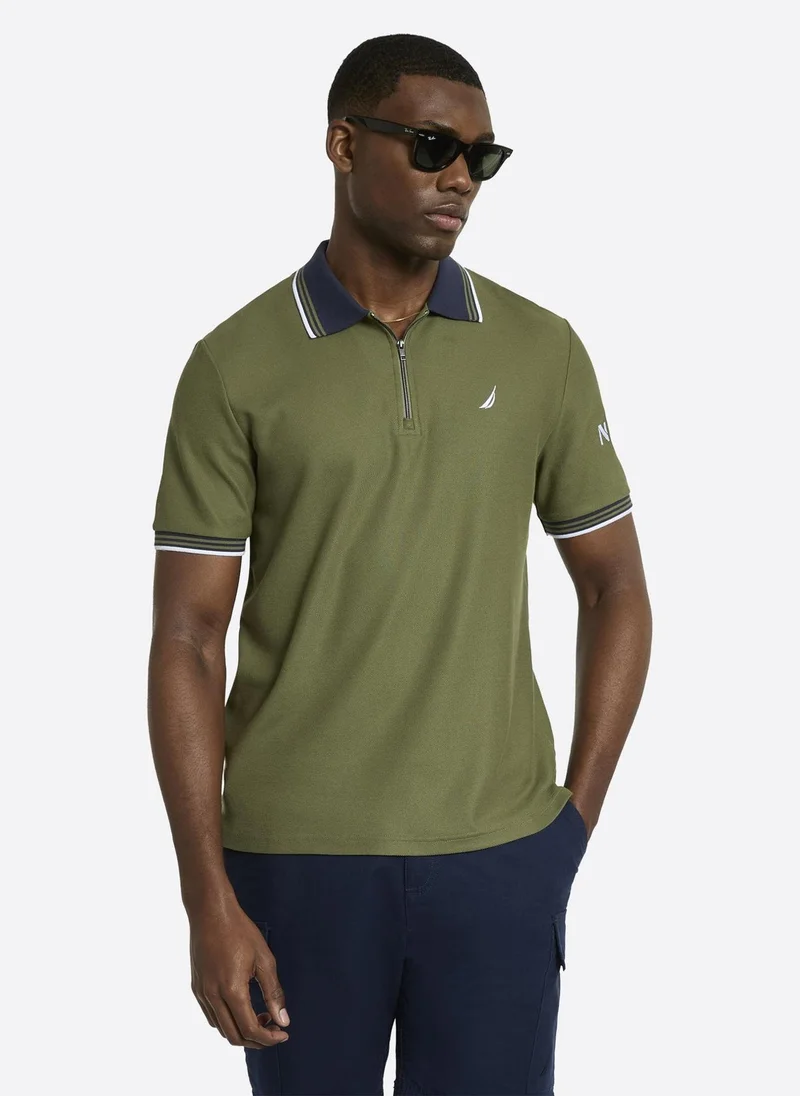 Men Regular Fit Half Sleeve Polo Shirt for Smart-Casual Wear-Khaki