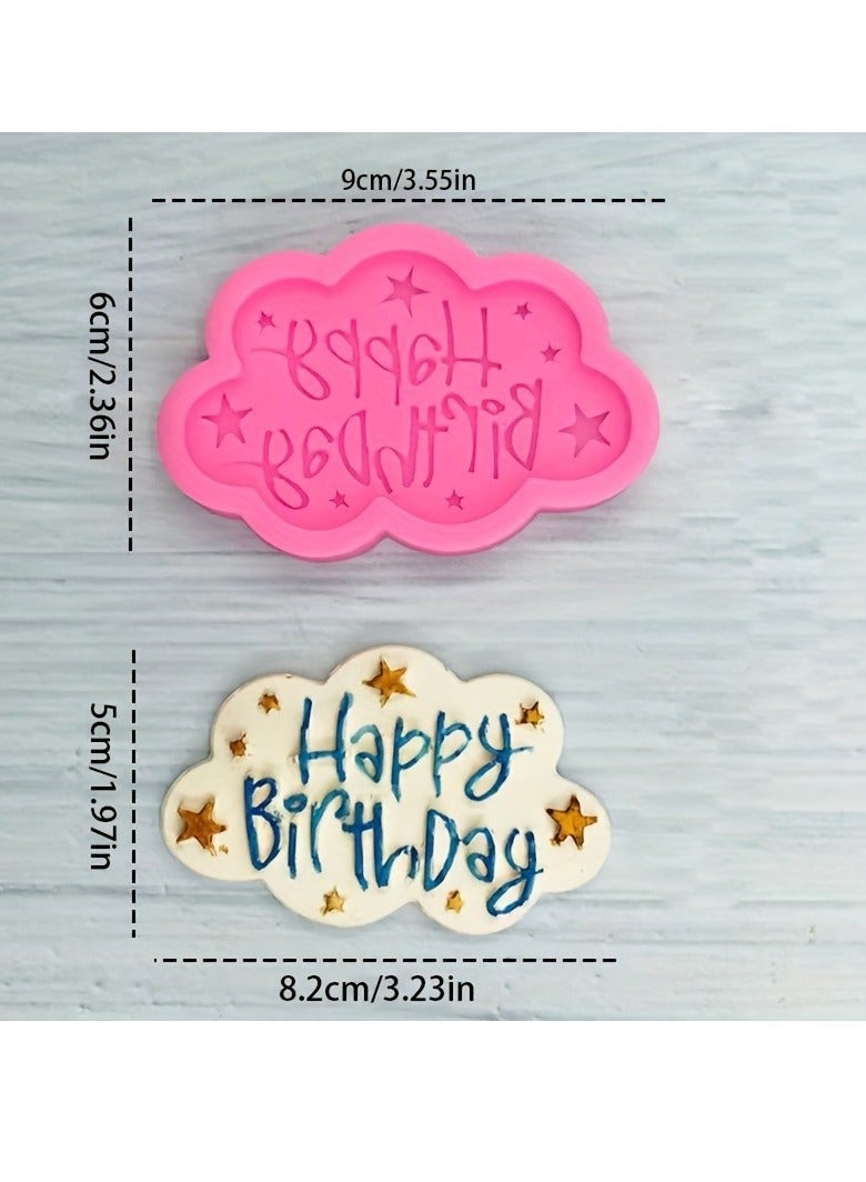 Silicone Mold for Chocolate Happy Birthday Mousse DIY Cake Letter and Number Candies Home Kitchen Baking Tool - Image 4