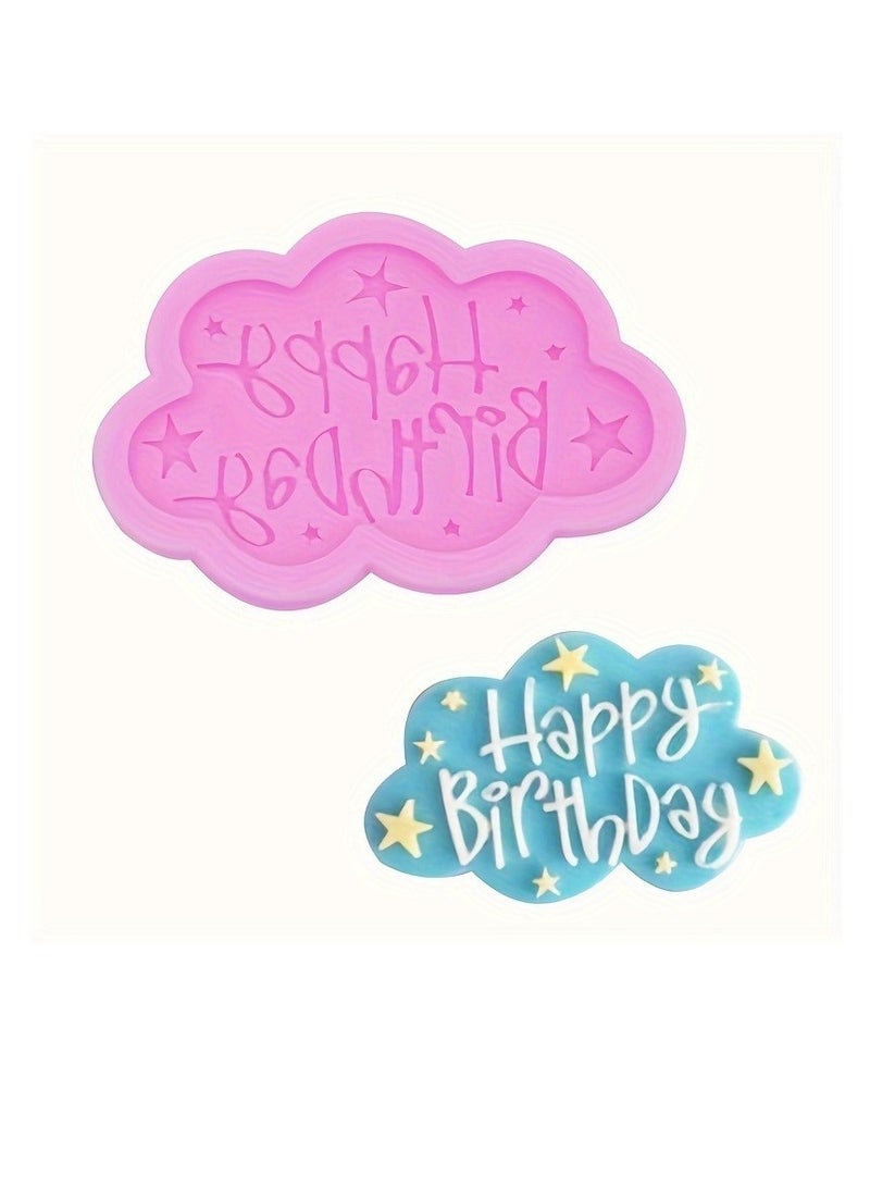 Silicone Mold for Chocolate Happy Birthday Mousse DIY Cake Letter and Number Candies Home Kitchen Baking Tool - Image 3