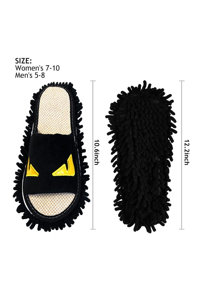 Excefore Microfiber Slipper, Floor Dusting Mop Slippers for House Cleaning, Washable Detachable Mopping Slipper for Men and Women, Anti-slip Shoes, Office Kitchen Floor Dust Tool - Image 2