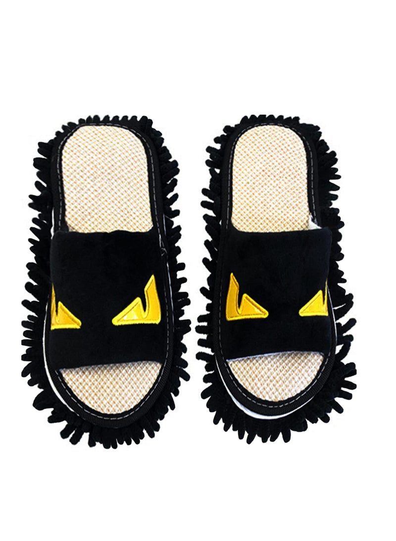 Excefore Microfiber Slipper, Floor Dusting Mop Slippers for House Cleaning, Washable Detachable Mopping Slipper for Men and Women, Anti-slip Shoes, Office Kitchen Floor Dust Tool - Image 1