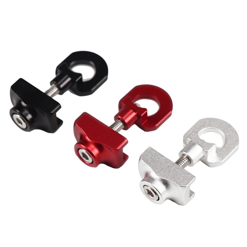 Lightweight Aluminum CNC Bike Chain Tensioner Adjuster Tool Prevents Chain Slack Black - Image 2