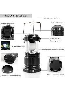 siddhmurti siddhmurti LED Solar Emergency Light Bulb Lantern Travel Camping Lantern Assorted Colours  - Image 5