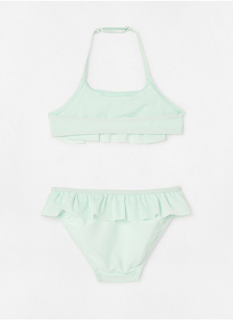 NAME IT - Girls Frilly Halter Bikini - Image 1