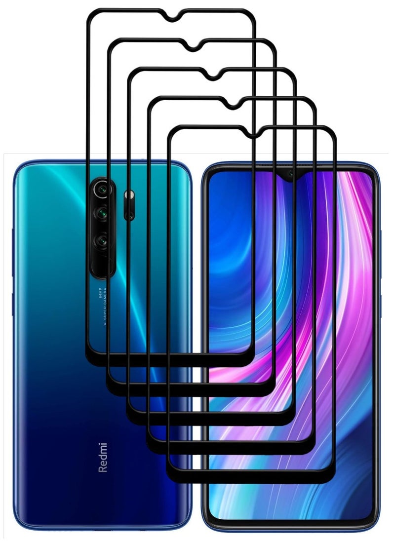 ACLIX 5 Pieces Antistatic ESD Dustproof Premium Quality High Definition Tempered Glass Screen Protector Designed For Xiaomi RedmiNote 8 Pro - Image 1