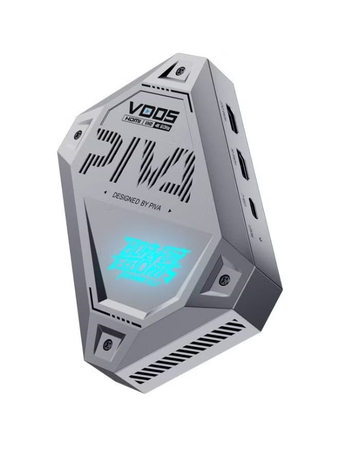 PIVA VD05 Live Streaming Adapter captures high-quality video and provides high-speed transmission without delay. Equipped with a built-in fan for multiple heat dissipation for long-term stable live streaming. - Image 2
