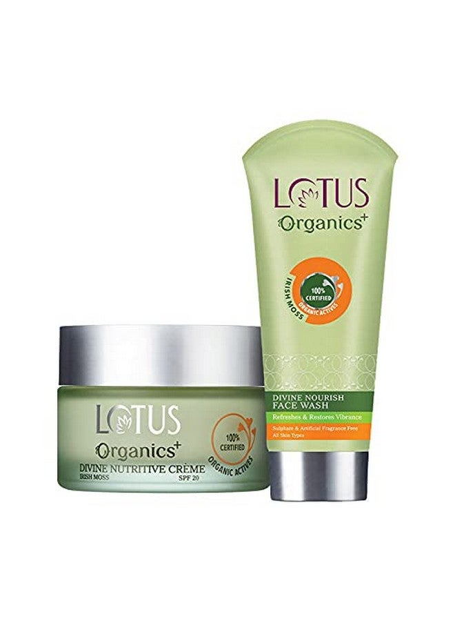 Lotus Organics+ Lotus Organics+ Divine Nutritive Day Cream & Face Wash Combo | 2 Product Combo 