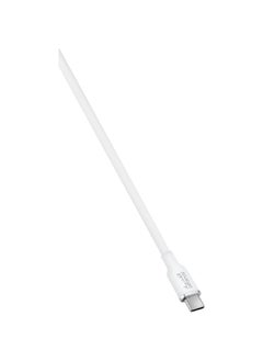 alfanar 480Mbps 3A Silicone USB Type-C to Lightning Fast Charging Cable White 1 m C31C-LSW05  - Image 2